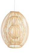 Bamboo Trinity Ball Pendant Lamp, Natural