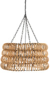 Rattan Spiral Pendant Lamp, Natural