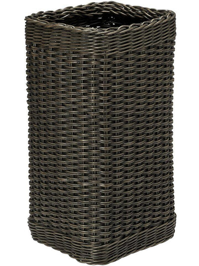 Wicker Umbrella Stand with Water Catch