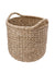 Large Handwoven Decorative Storage Basket in Twisted Sea Grass