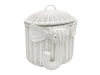 Rattan Elephant Storage Basket, White