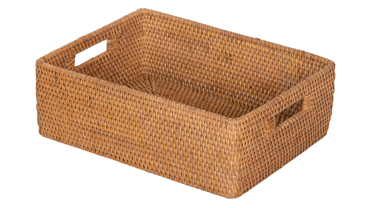 Kouboo 1060123 Laguna Rattan Shelf & Organizing Basket