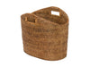 La Jolla Oval Rattan Magazine Rack, Honey Brown