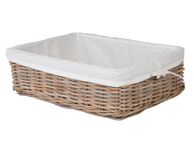 Kobo Rattan Shelf & Underbed Basket, Gray
