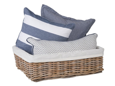 Kobo Rattan Shelf & Underbed Basket, Gray