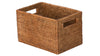 La Jolla  Rattan Shelf Basket with Handles