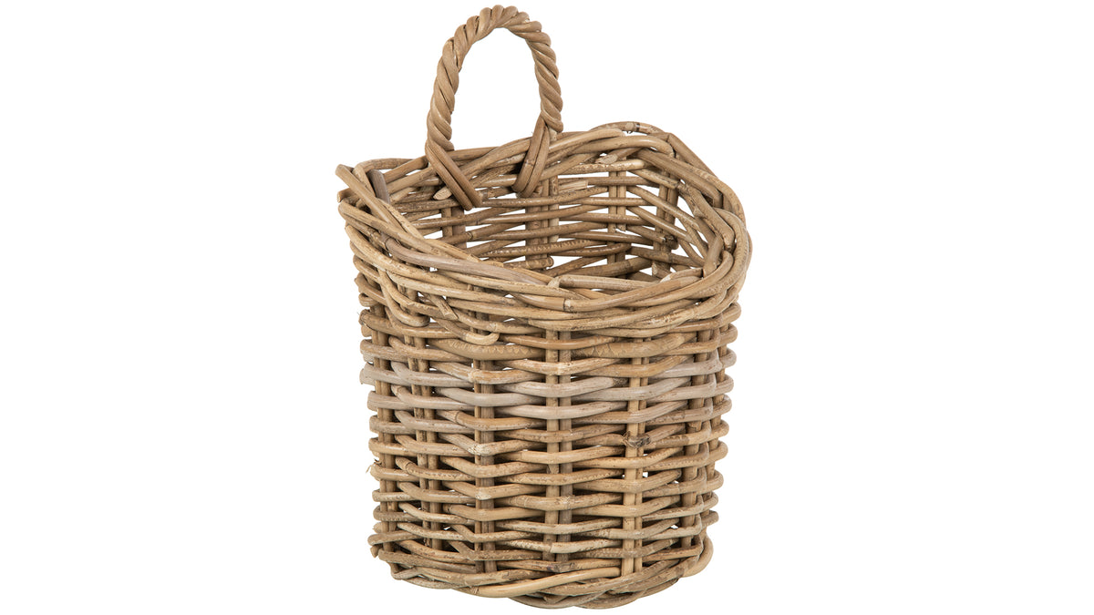 Small wicker wall basket