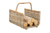 Kobo Rattan Fire Log Basket, Gray-Brown