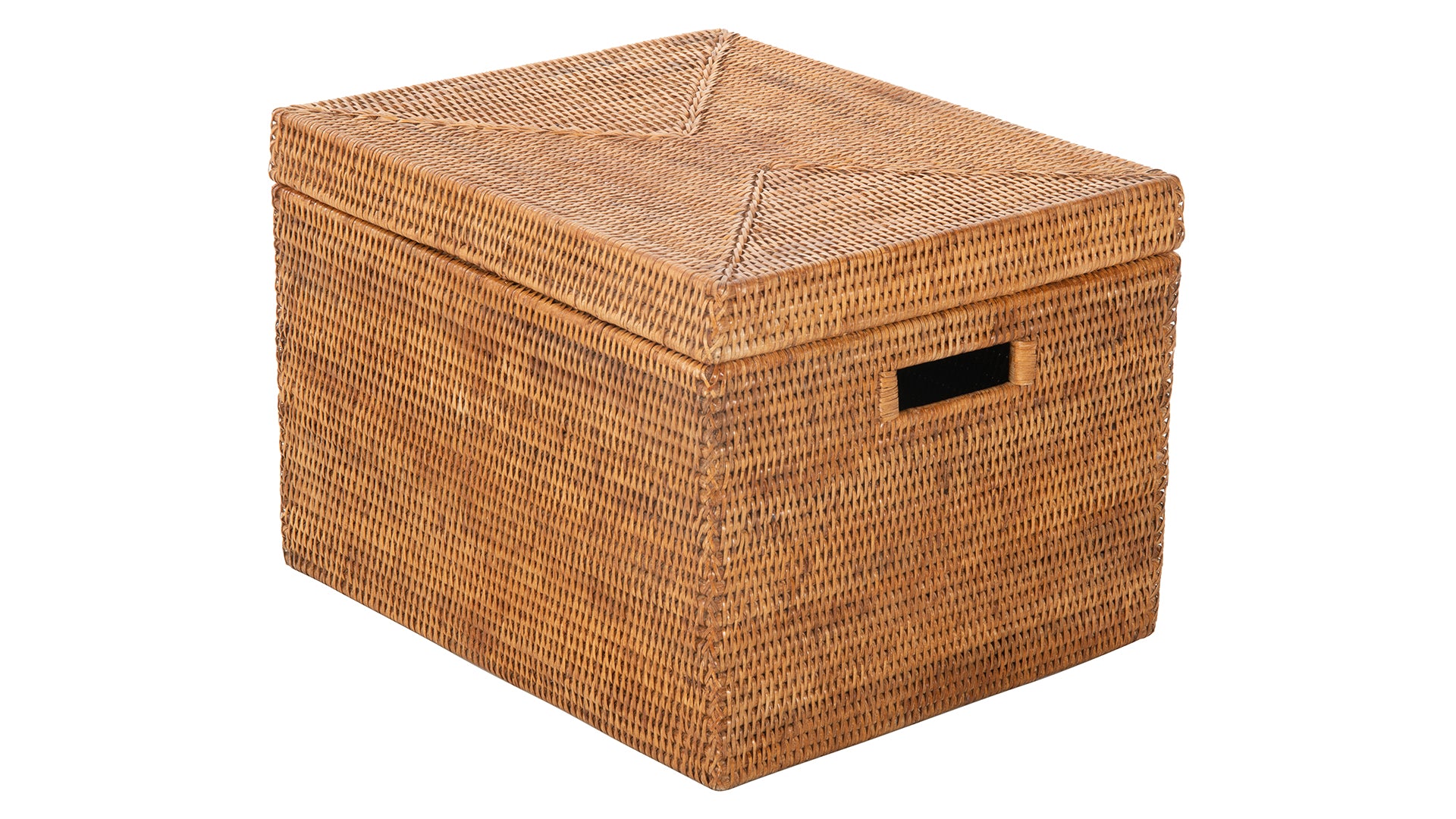 Storage Box With Lid / Woven Rattan Bathroom Amenities Box / Bathroom  Storage Box / Organiser With Lid /L 33cm H 16cm W 15cm 