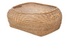 Cambria Bulging Rectangular Open Weave Storage Basket, Honey-Brown