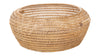 Cambria Bulging Round Open Weave Storage Basket, Honey-Brown