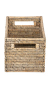 La Jolla  Rattan Shelf Basket with Handles