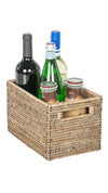 La Jolla  Rattan Shelf Basket with Handles