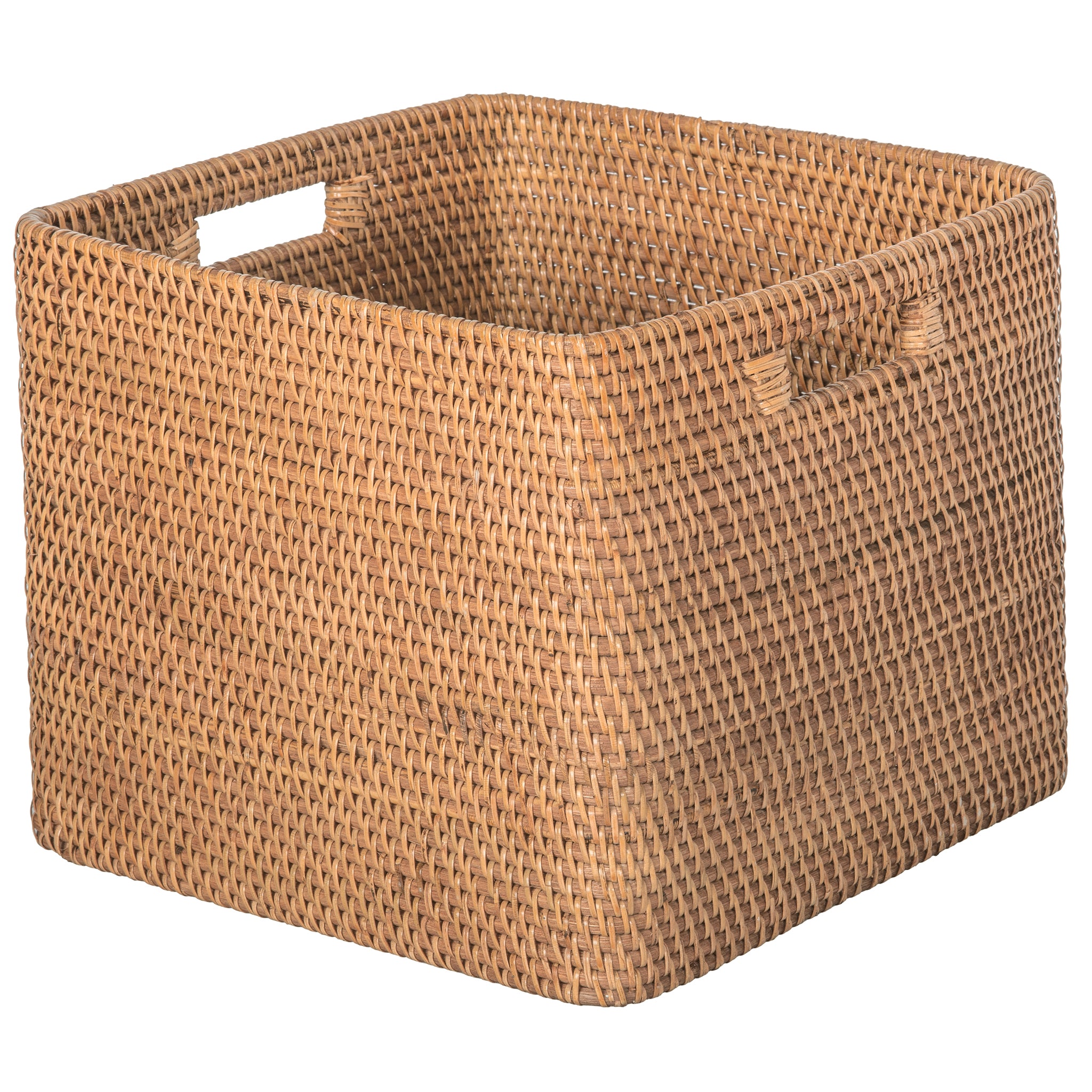 Diamond Square Basket in calfskin Brown - LOEWE