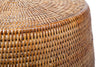 La Jolla Round Rattan Stool and Side Table