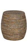 La Jolla Round Rattan Stool and Side Table