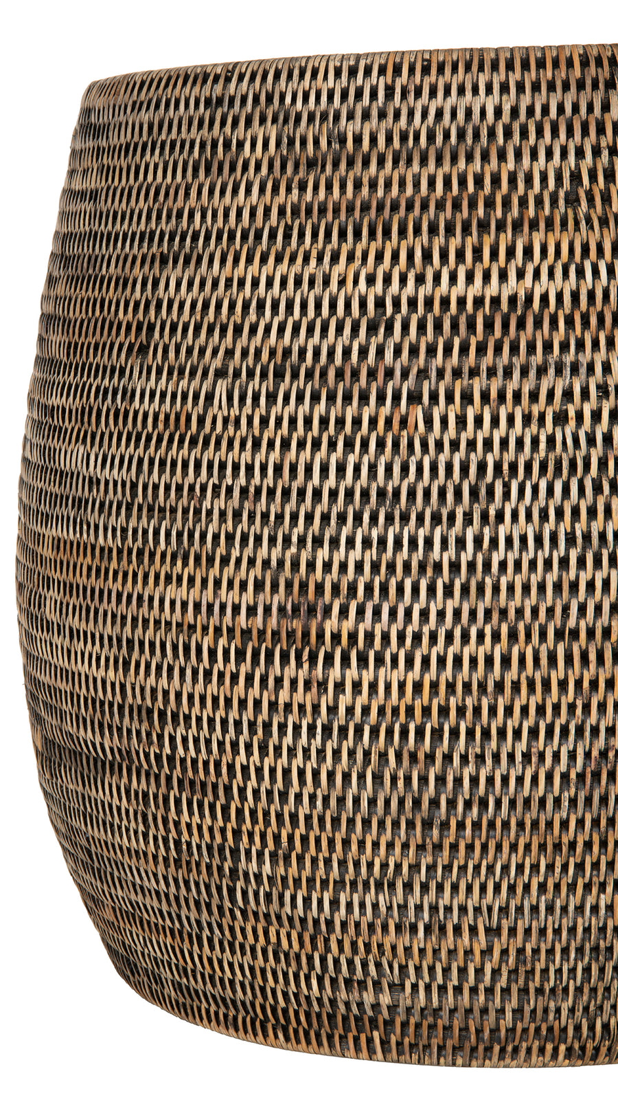 La Jolla Round Rattan Stool and Side Table