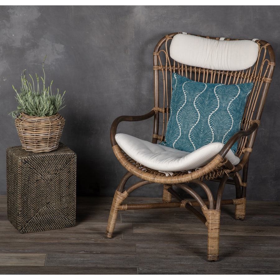 Rattan Kobo Indoor & Outdoor Planter Basket with Plastic Pot