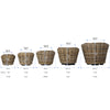 Rattan Kobo Indoor & Outdoor Planter Basket with Plastic Pot