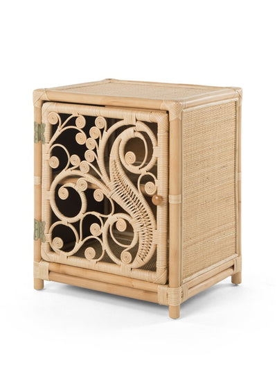 Rattan Peacock Nightstand