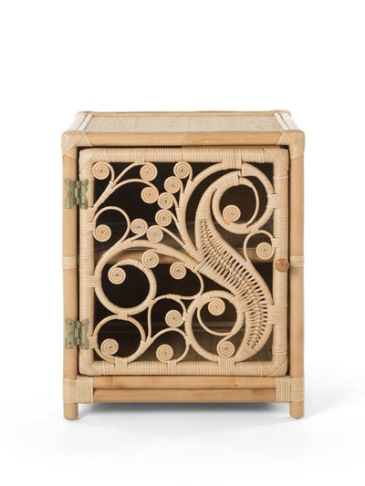 Rattan Peacock Nightstand