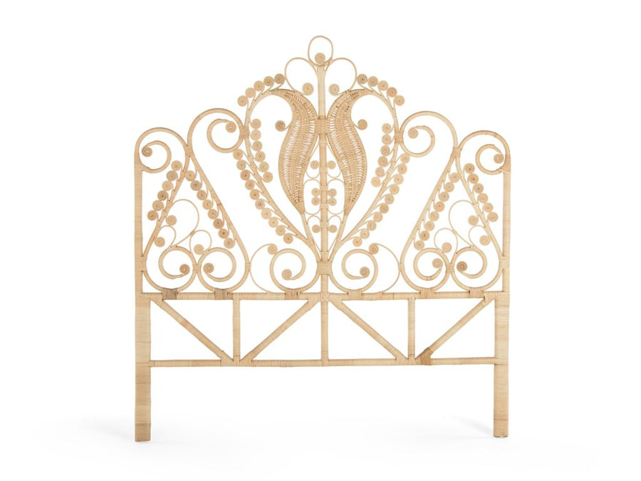 Peacock Rattan Headboard