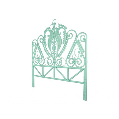 Peacock Rattan Headboard, Mint