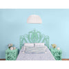 Peacock Rattan Headboard, Mint