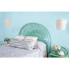 Rattan Loop Headboard, Mint