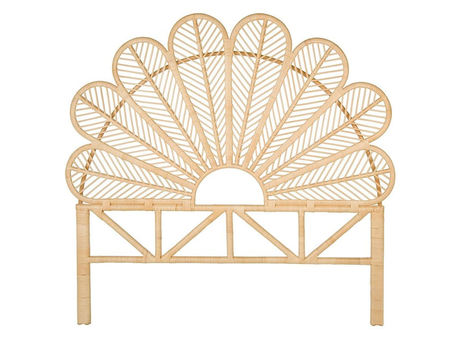 Rattan Petal Headboard, Twin Size, Natural