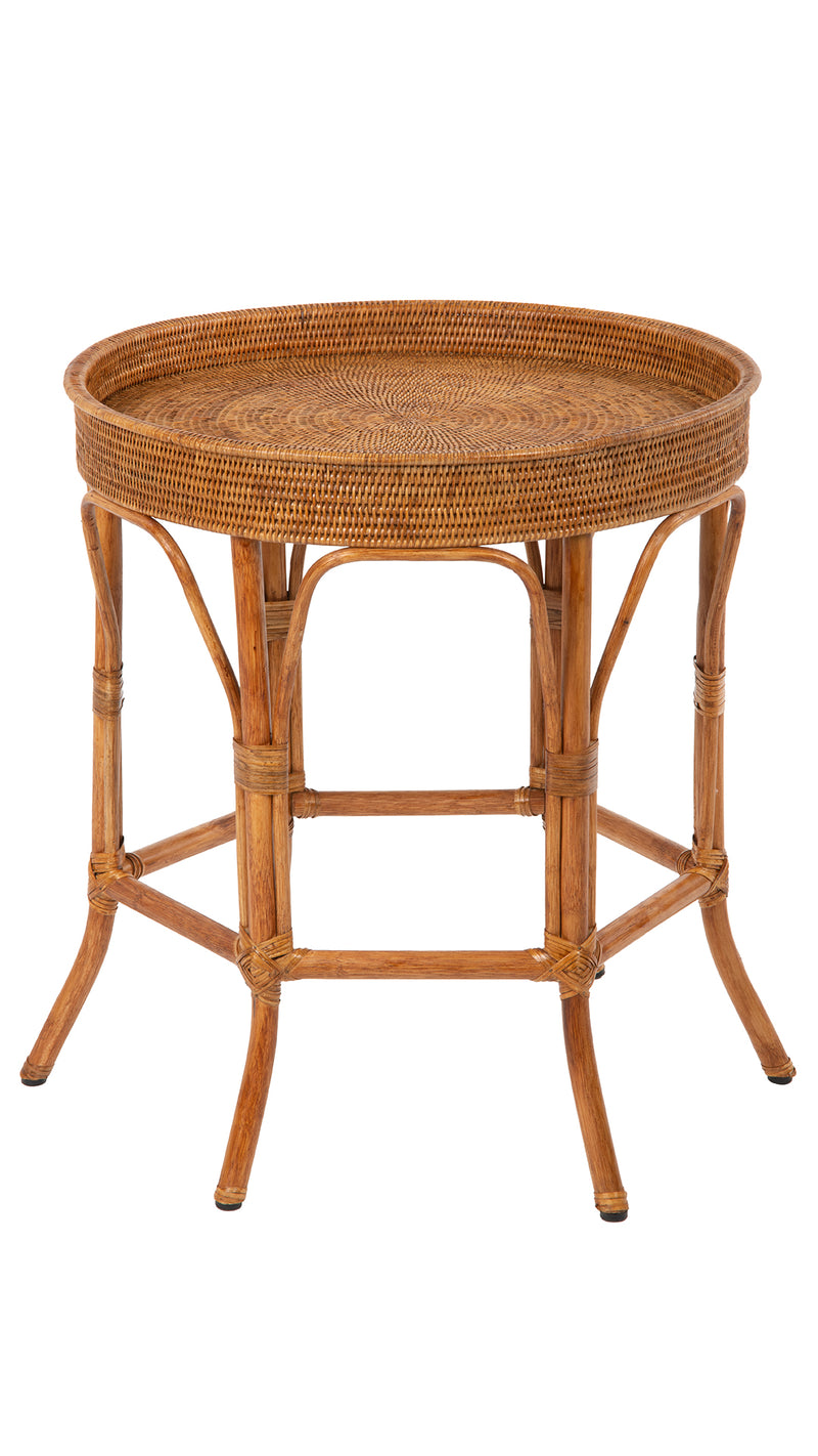 Round Rattan Table La Jolla Rattan Round Side Table