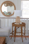 La Jolla Rattan Round Side Table