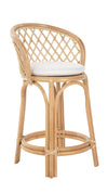 Rattan Criss-Cross Counter Stool, Natural