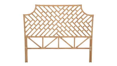 Rattan Chippendale Headboard, Natural