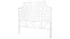 Rattan Chippendale Headboard, White