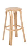 Kouboo Natural Lattice Backless Rattan Barstool 