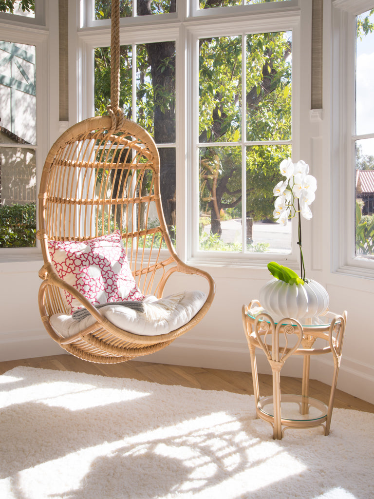 Hanging Rattan Swing Chair With Seat