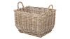 Kouboo Large Gray Brown Kobo Rectangular Storage Basket