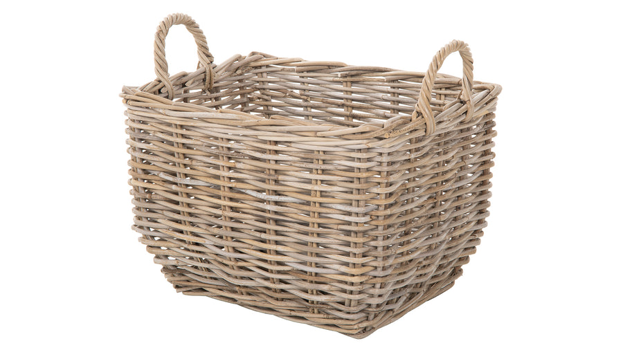 Kouboo Large Gray Brown Kobo Rectangular Storage Basket 