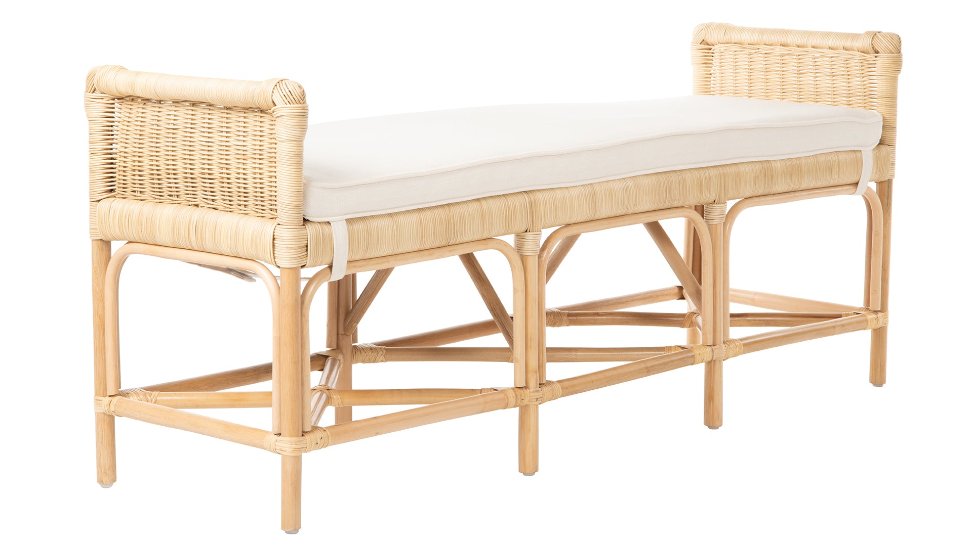 wicker small bench