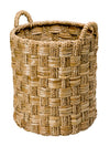 Kouboo Natural Round Braided Seagrass Basket Frontview