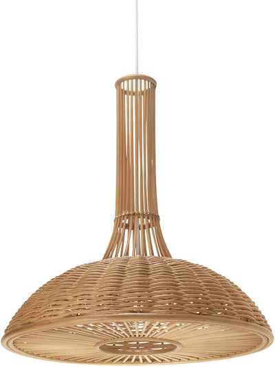 Wicker Long Neck Pendant Lamp, Natural